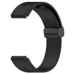 Smart Watch Band/ For Samsung Galaxy Watch 6 / 6 Classic / 5 / 4 / Huawei Watch GT 3 42mm Watch Strap Black Buckle 20mm Magnetic Silicone Band - Black - Image 5