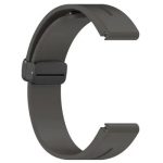 Smart Watch Band/ For Samsung Galaxy Watch 6 / 6 Classic / 5 / 4 / Huawei Watch GT 3 42mm Watch Strap Black Buckle 20mm Magnetic Silicone Band - Dark Grey - Image 3