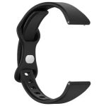 Smart Watch Band/ 20mm Watch Band for Samsung Galaxy Watch Huawei Watch GT 3 42mm , Silicone  Wrist Strap - Black - Image 3