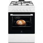 Gas Cooker/ Electrolux/ Electrolux LKM624022W / 3 Gas + 1 Electric / Electric Oven / Catalytic Clean /  57L / 85x60x60cm / White