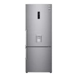 Refrigerator/ GC-GR-F589BLCM.APZQMER Bottom-Freezer 185x70x74 446 LT NF Inverter Dislpay Dispenser Silver