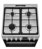 Gas Cooker/ Electrolux/ Electrolux LKK660220X / 4 Gas / Electric Oven / AirFry / PlusSteam / 58L / Aqua Clean / 85x60x60cm / Stainless Steel - Image 3