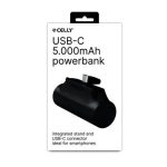 Power Bank/ Celly USB-C Power Bank (5000mAh) Black - Image 2