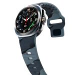 Smart Watch Band/ For Samsung Galaxy Watch Ultra 47mm Silicone Watch Band Breathable Sport  Watch Strap - Black Grey Camouflage - Image 2
