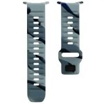 Smart Watch Band/ For Samsung Galaxy Watch Ultra 47mm Silicone Watch Band Breathable Sport  Watch Strap - Black Grey Camouflage - Image 3