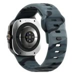 Smart Watch Band/ For Samsung Galaxy Watch Ultra 47mm Silicone Watch Band Breathable Sport  Watch Strap - Black Grey Camouflage - Image 5