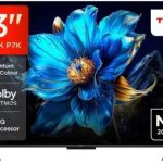 TV/ QLED/ TCL/ QLED TV 43"(109cm)/ 43P7K 4K Google TV HDR10+  Dolby Atmos BT5.4 Wi-Fi 2.4+5GHz DVB-T/T2/C/S/S2 2x15W HDMI1.4/HDMI2.0&HDMI2.1,HDCP1.4 200x100