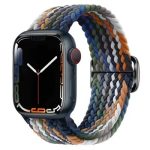 Mobile and Smartphones/ ZTE/ For Apple Watch Series 10 42mm / 9 8 7 41mm / SE (2023) SE (2022) SE 6 5 4 40mm / 3 2 1 38mm Watch Band Braided Nylon Strap - Denim Multi-Color