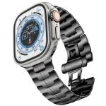Mobile and Smartphones/ ZTE/ Watch Strap for Apple Watch 10 46mm / Ultra 2 / Ultra 49mm / 9 8 7 45mm / SE (2023) SE (2022) SE 6 5 4 44mm / 3 2 1 42mm Stainless Steel Band - Black - Image 2