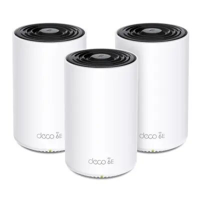 165069_2793_1 Network Active/ Router/ TP-Link/ TP-link Deco XE75 Pro(3-pack) AXE5400 Whole Home Mesh Wi-Fi 6E System - Image 1