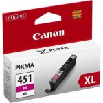 Cartridge/ Canon Original/ Canon CLI-451XL M Magenta for PIXMA IP7240, iP8740, iX6840, MG5440, MG5540, MG5640, MG6340, MG6440, MG6640, MG7140, MG7540, MX924 ( 660  Pages)
