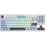 კლავიატურა: AULA F87 RGB Mechanical Gaming Keyboard Blue/White/Purple (Graywood V3 Switch)