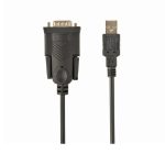 კაბელი: Gembird UAS-DB9M-02 USB to DB9M serial port converter cable 1.5m Black