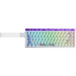 კლავიატურა: AULA HERO68 RGB Gaming Keyboard White Translucent Keycaps (Silver Magnetic Switch)