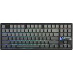 კლავიატურა: AULA F87 PRO V2 Tri-Mode RGB Mechanical Keyboard Black/Gradient Grey (Gray Wood Switch V4)
