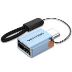 ადაპტერი: Vention CUBH0 USB 3.1 Type-C to USB OTG Adapter 10Gbps Data Transfer Gray Aluminum