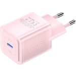 დამტენი: Vention FEPL0-EU 1-Port USB-C GaN Charger 20W EU-Plug Pink