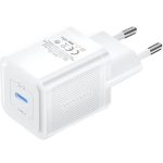დამტენი: Vention FEPW0-EU 1-Port USB-C GaN Charger 20W EU-Plug White