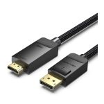 კაბელი: Vention HFKBG 4K/60Hz DP to HDMI Cable 1.5m Black