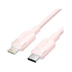კაბელი: Vention LALPF USB 2.0 Type-C to Lightning 27W PD Fast Charging Cable 1m Pink