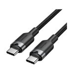კაბელი: Vention TRDBH USB 2.0 Type-C 60W PD Cable 2m Black Aluminum