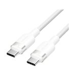 კაბელი: Vention TRDWF USB 2.0 Type-C 60W PD Cable 1m White Aluminum