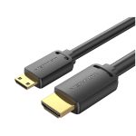 კაბელი: Vention AGHBG 4K/60Hz Mini HDMI to HDMI Cable 1.5m Black
