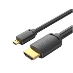 კაბელი: Vention AGIBG 4K/60Hz Micro HDMI to HDMI Cable 1.5m Black