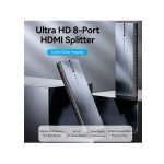სპლიტერი: Vention AKQB0-EU 4K/60Hz 1x8 HDMI Splitter Black Aluminum