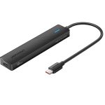 USB ჰაბი: Vention CHYBB 5-in-1 USB/USB-C 3.2 10Gbps Hub 0.15m Black