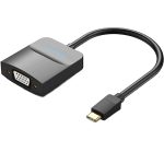 ადაპტერი: Vention TDDBB 1080P 60Hz USB Type-C to VGA Adapter 0.15m Black