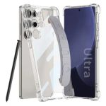 Mobile Phone Case/ GKK 10873 For Samsung S25 Ultra Case Airbag Shockproof Phone Cover with Wrist Strap - Grey