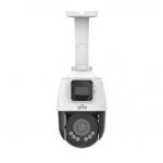 IP კამერა - 2*2მპ, Dome, PTZ, 4x, SD, ANR, IR50, Mic, LightHunter, Uniview