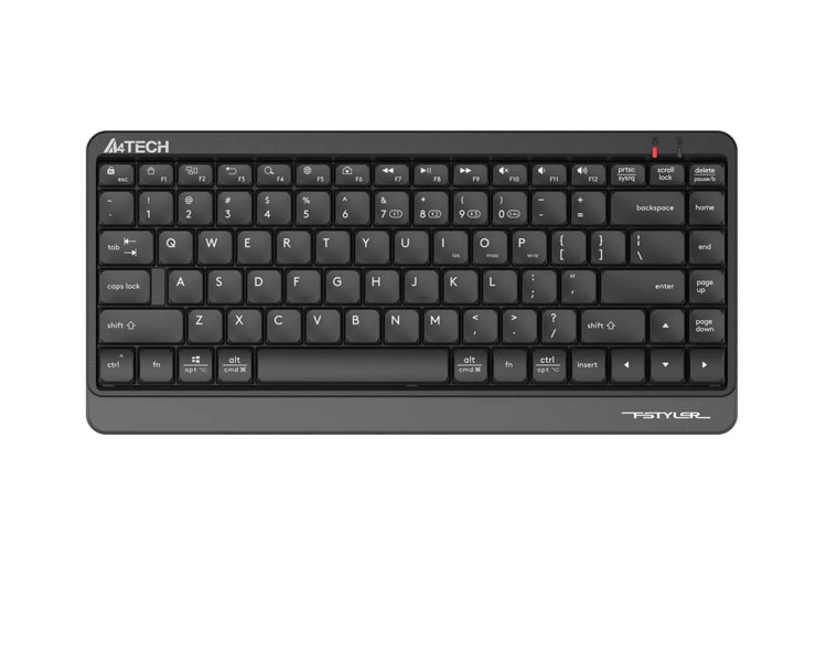 A4Tech-FBK1101Grey-1 კლავიატურა: A4Tech Fstyler FBK11 Bluetooth & 2.4G Wireless Keyboard Grey - Image 1