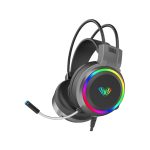 ყურსასმენი: AULA S608 RGB Wired Gaming Headset With Adjustable Mic Black
