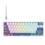 კლავიატურა: AULA WIN60 HE MAX Edition RGB Wired Gaming Keyboard White/Grey/Blue (Wing Chun Magnetic Switch)
