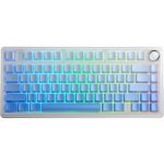 კლავიატურა: AULA F75 Pro RGB Mechanical Keyboard Glacier White/Gradient Blue (Star Vector Switch)