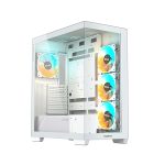 ქეისი: Gigabyte C500 PANORAMIC STEALTH ICE 4x120mm ARGB Fans Mid Tower White - C500PI ST