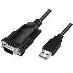 კაბელი: Logilink AU0048A USB 2.0 to Serial Cable Black 1.5 m