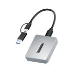 დოქ სადგური: Logilink QP0034 1-Port USB 3.2 Gen2 10 Gbit/s M.2 NVMe (PCIe) Docking Station Aluminium