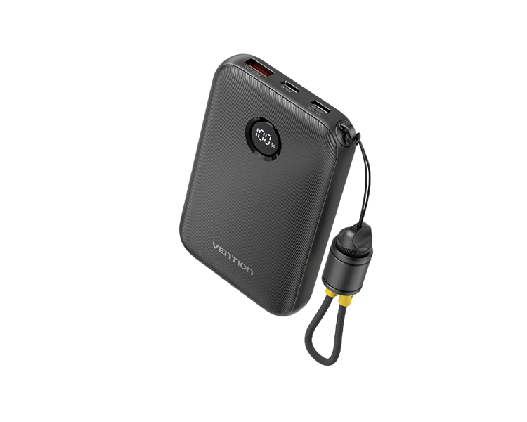 vention-fkab0-cbk01-8336-33-1 პოტრატული დამტენი: Vention FKAB0-C 10.000mAh Power Bank 22.5W With LED Display Black - Image 1