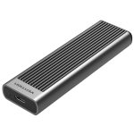 მყარი დისკის ყუთი: Vention KPKH0 SSD M.2 NVMe Enclosure 10Gbps (USB 3.1 Gen 2-C) Gray Aluminum