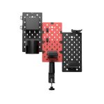 გეიმინგ თარო: Vertex VX-GPB-02R VX-3PB-03B 3-Piece Desk Mounted Rotating Pegboard Black/Red