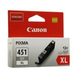 Cartridge/ Canon Original/ Canon CLI-451XL GY Gray for PIXMA IP7240, iP8740, iX6840, MG5440, MG5540, MG5640, MG6340, MG6440, MG6640, MG7140, MG7540, MX924 ( 350 Pages)